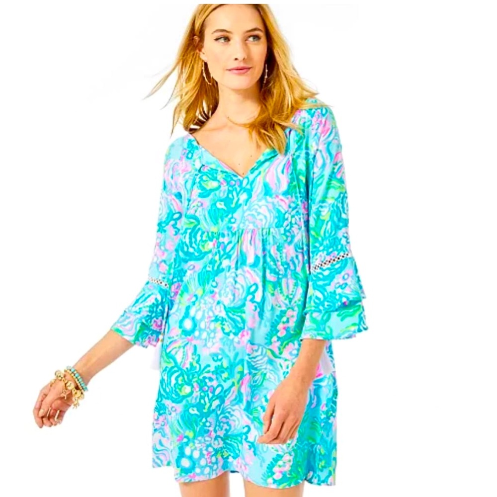 EUC Aqua La vista dress
